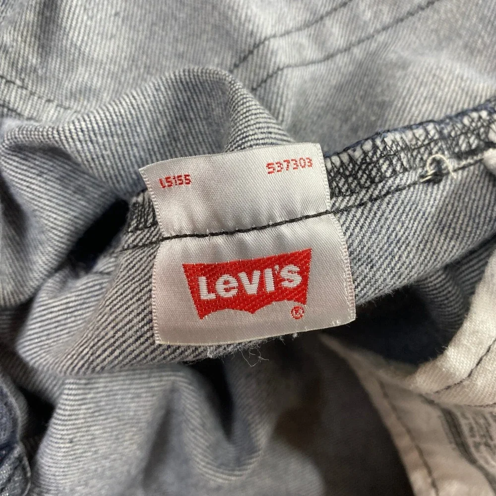VTG Levis Jeans Mens 36X33 Dark Blue Denim Pants 501 Button Fly Straight 90s Y2K